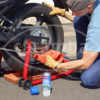 Kettenpflege mit Caramba Motorrad Kettenspray